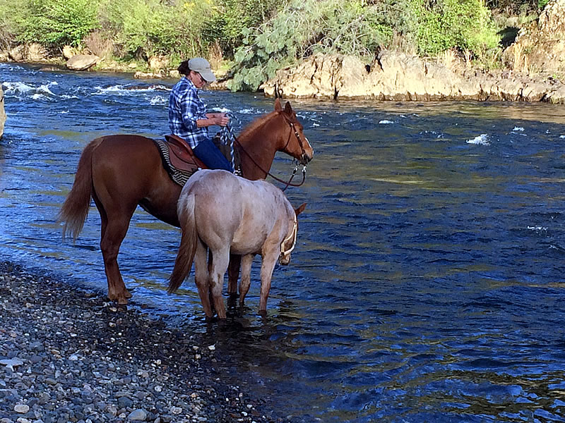 Hannah and Barbie American River 2014